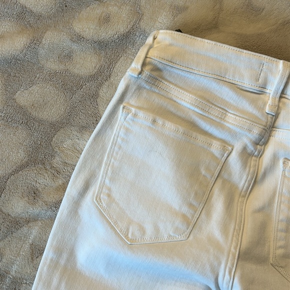 NWT Ambercrombie Fitch A & F Harper Super Skinny White Jeans Size 24 Short - Picture 6 of 10